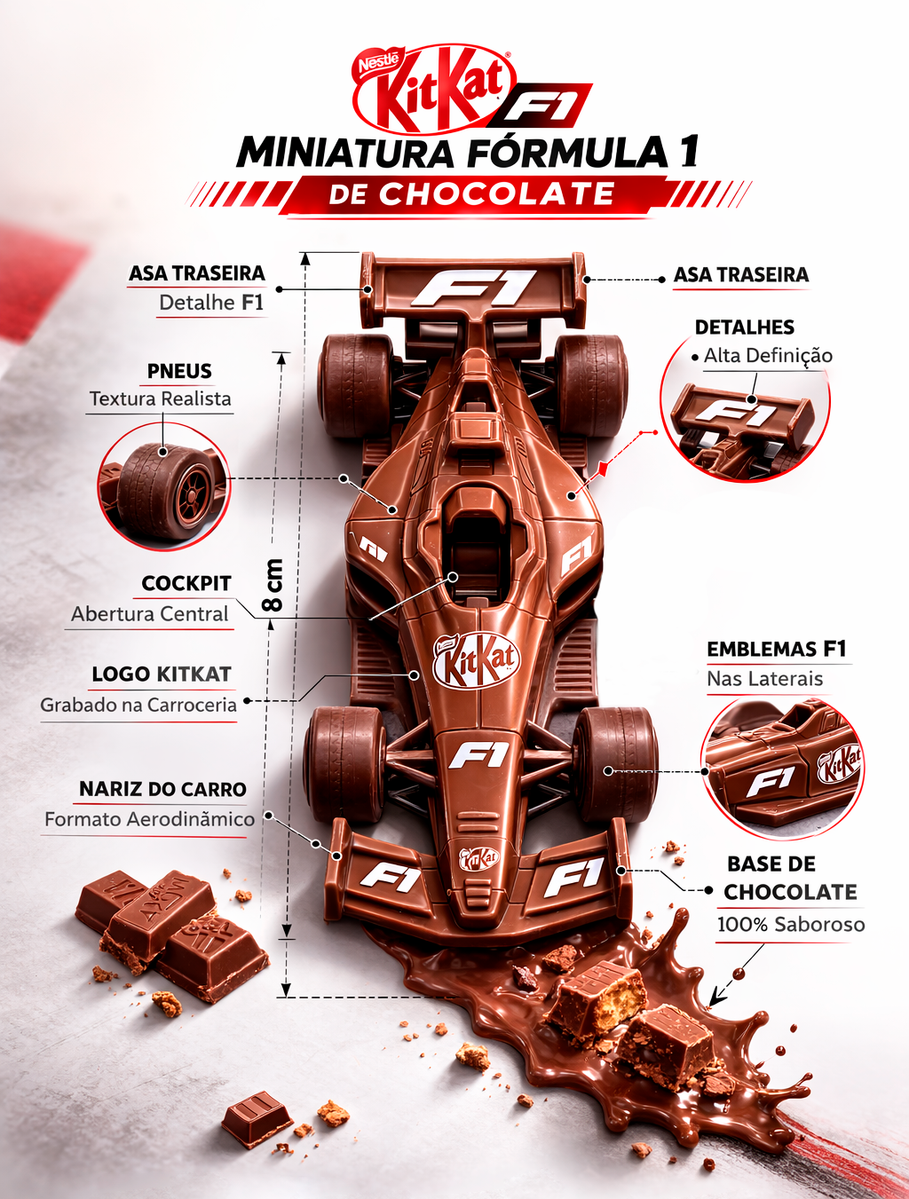 Miniaturas de Chocolate KitKat F1
